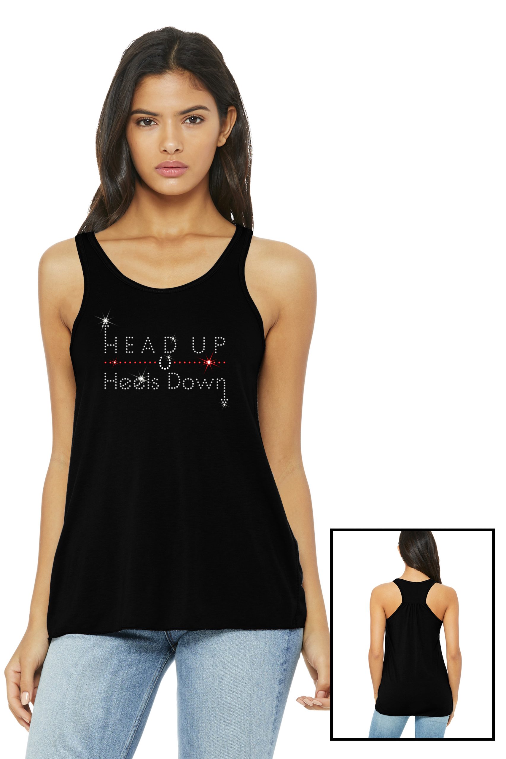 Amazon.com: Head Up And Heels Down - Horse Riding Tank Top : Clothing,  Shoes & Jewelry